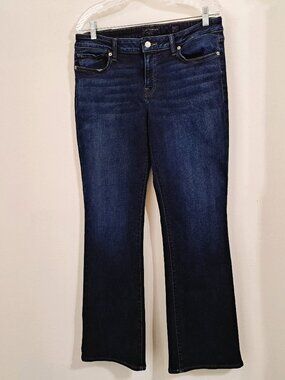 Lucky Brand Women's Lolita Low Rise Boot Jeans Dark Blue Size 12/31